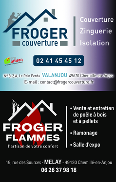 Carte de visite Froger Flammes